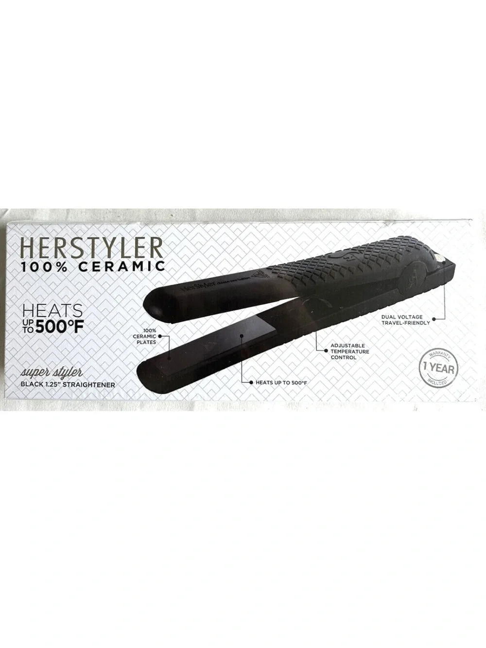 Herstyle Black Ceramic 1.25